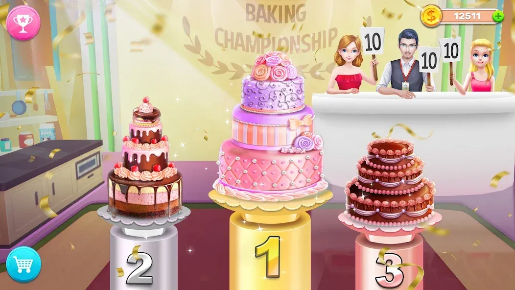 Скачать My Bakery Empire: Bake a Cake — Модификация Безлимитные деньги и ингредиенты — скриншот 3