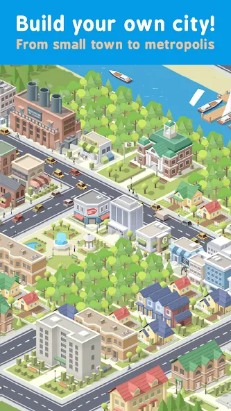 Скачать взломанную Pocket City Free — Безлимитные деньги и всё открыто — скриншот 1