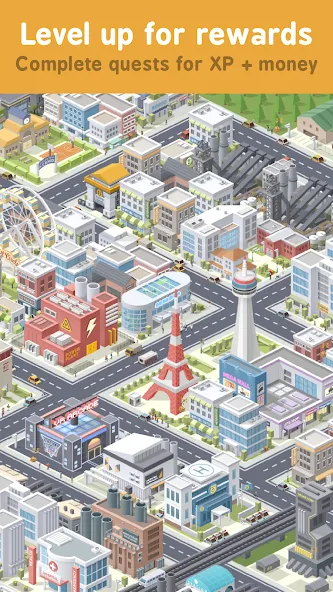 Скачать взломанную Pocket City Free — Безлимитные деньги и всё открыто — скриншот 2