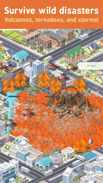 Скачать взломанную Pocket City Free — Безлимитные деньги и всё открыто — скриншот 3
