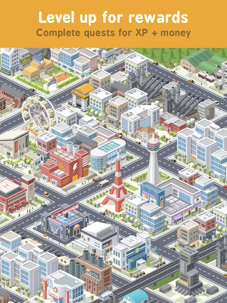 Скачать взломанную Pocket City Free — Безлимитные деньги и всё открыто — скриншот 4