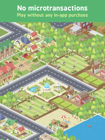 Скачать взломанную Pocket City Free — Безлимитные деньги и всё открыто — скриншот 5