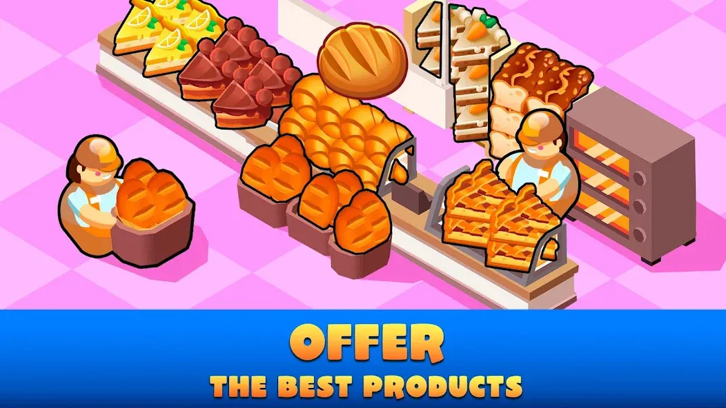 Idle Supermarket Tycoon－Shop — Безлимитные деньги и все улучшения — скриншот 3