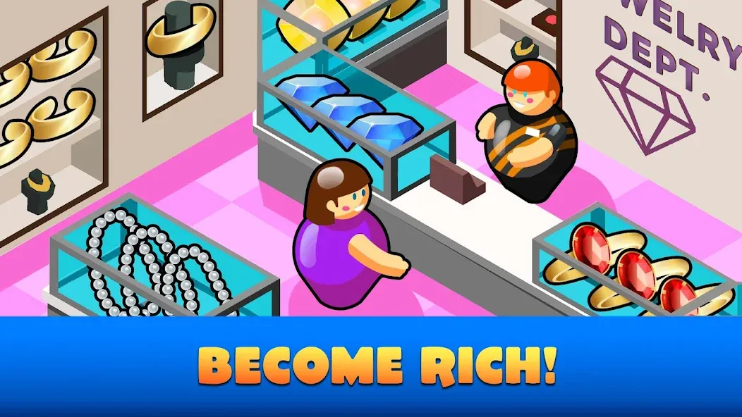 Idle Supermarket Tycoon－Shop — Безлимитные деньги и все улучшения — скриншот 4