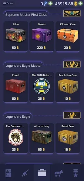 Взломанная Case Royale cs2 and csgo cases на Андроид — Неограниченные монеты и редкие кейсы — скриншот 2