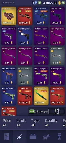 Взломанная Case Royale cs2 and csgo cases на Андроид — Неограниченные монеты и редкие кейсы — скриншот 3
