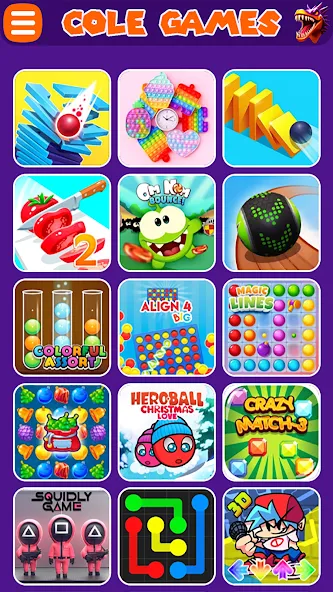Скачать COLE Games — Модификация Разблокированы все уровни игры — скриншот 1