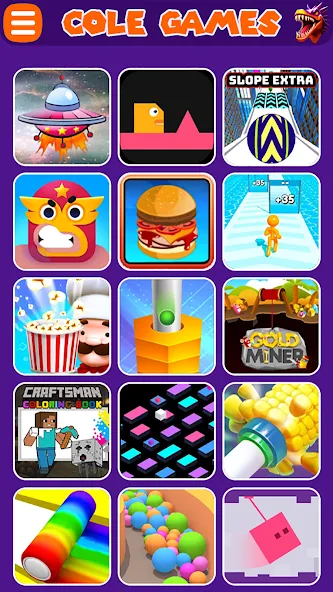 Скачать COLE Games — Модификация Разблокированы все уровни игры — скриншот 4