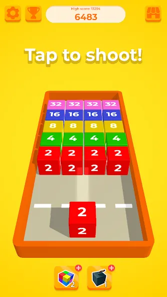 Chain Cube 2048: 3D merge game — Взломанная версия (Без рекламы и много денег) — скриншот 2