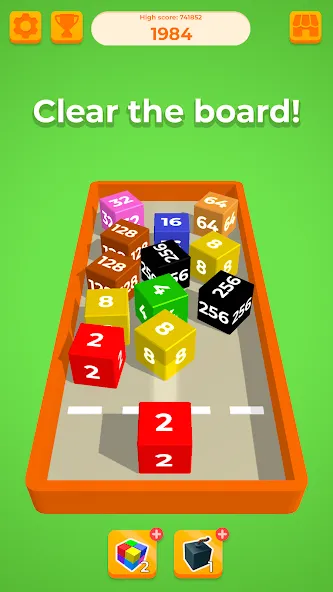 Chain Cube 2048: 3D merge game — Взломанная версия (Без рекламы и много денег) — скриншот 3