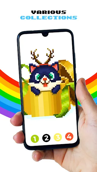 Pixel by Number™ - Pixel Art на Андроид — Мод Разблокированы все раскраски и уровни — скриншот 4