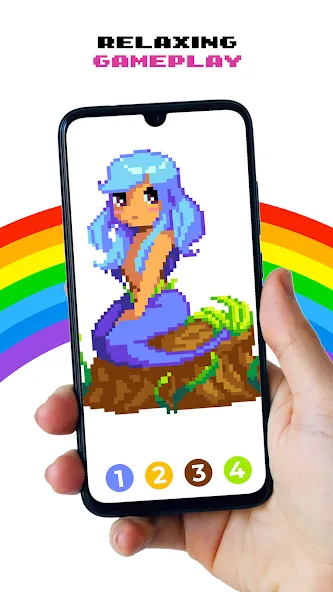 Pixel by Number™ - Pixel Art на Андроид — Мод Разблокированы все раскраски и уровни — скриншот 5
