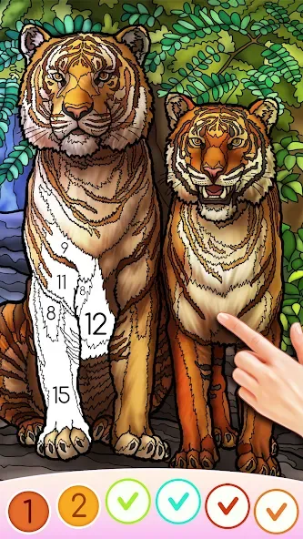 Скачать Color Swipe Coloring Book game MOD APK — Разблокированы все раскраски — скриншот 3