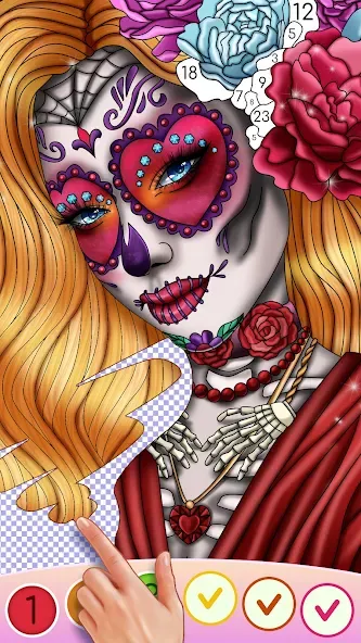 Скачать Color Swipe Coloring Book game MOD APK — Разблокированы все раскраски — скриншот 4