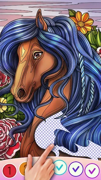 Скачать Color Swipe Coloring Book game MOD APK — Разблокированы все раскраски — скриншот 5