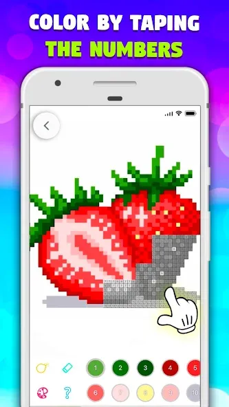 Скачать Pixel Art book・Color by number — Модификация Бесконечные краски и все рисунки открыты — скриншот 2