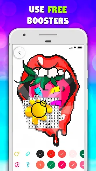 Скачать Pixel Art book・Color by number — Модификация Бесконечные краски и все рисунки открыты — скриншот 4