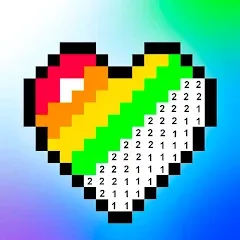 Скачать Pixel Art book・Color by number — Модификация Бесконечные краски и все рисунки открыты