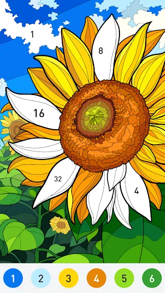 Скачать Color Now - color by number — Модификация Без рекламы и все цвета открыты — скриншот 2