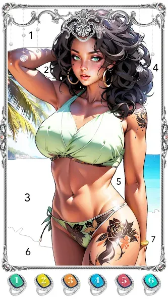 Скачать Black Color : Color By Number — Модификация Открыты все раскраски — скриншот 3