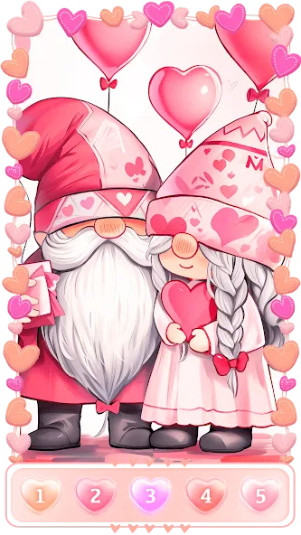 Скачать Love, Heart Coloring Book на телефон — Романтические раскраски без ограничений — скриншот 1