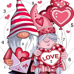 Скачать Love, Heart Coloring Book на телефон — Романтические раскраски без ограничений