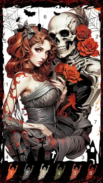Скачать Death Park Coloring Games на Android — Разблокированы все раскраски и уровни — скриншот 2