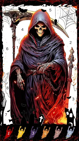 Скачать Death Park Coloring Games на Android — Разблокированы все раскраски и уровни — скриншот 3