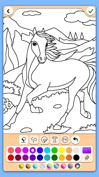 Скачать Coloring for girls and women — Модификация Все раскраски и инструменты открыты — скриншот 2