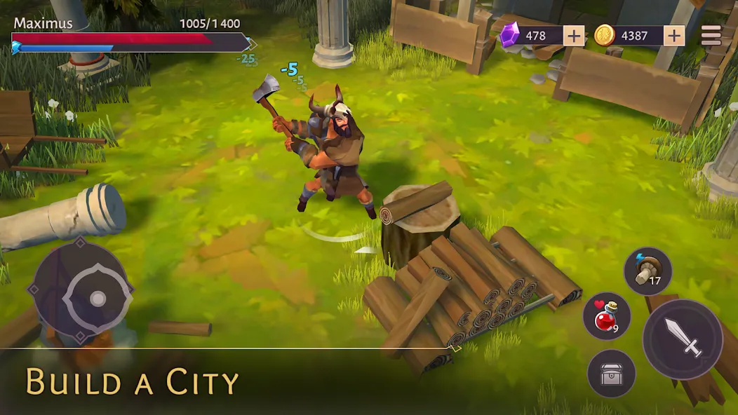 Скачать Gladiators: Survival in Rome (Мод: Безлимитные деньги и ресурсы) на Андроид — скриншот 2