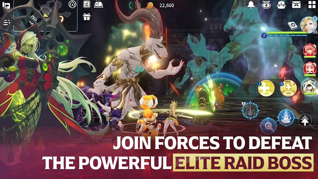 Summoners War: Chronicles MOD — Безлимитные ресурсы и усиленные персонажи на Андроид — скриншот 5
