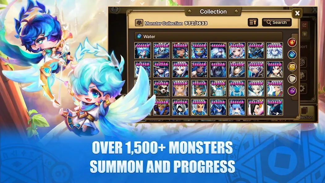 Взломанная Summoners War на Андроид — Безлимитные ресурсы и мощные монстры — скриншот 2