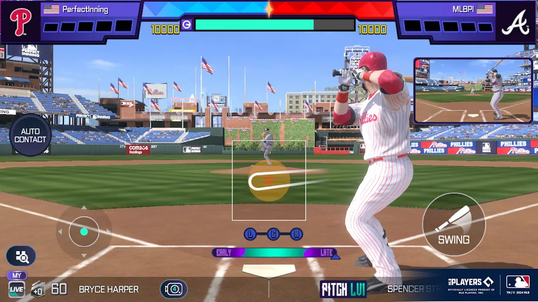 MLB Perfect Inning 24 MOD APK на Android — Безлимитные деньги и усиленные игроки — скриншот 5