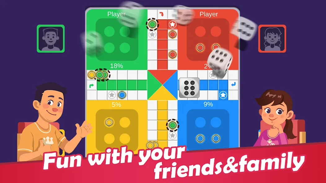 Ludo — Мод: Безлимитные монеты и всё открыто — скриншот 1