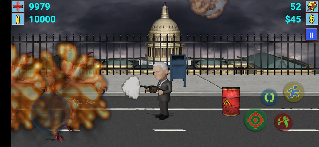 Скачать взлом Aliens vs President на Андроид — Безлимитные деньги и всё разблокировано — скриншот 3