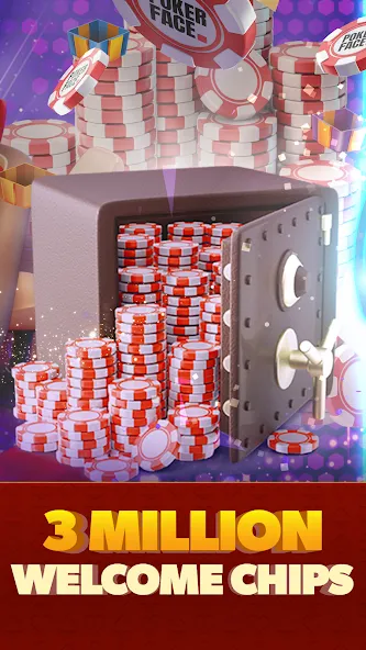 Скачать Poker Face: Texas Holdem Poker на Android — Безлимитные фишки и все функции открыты — скриншот 2