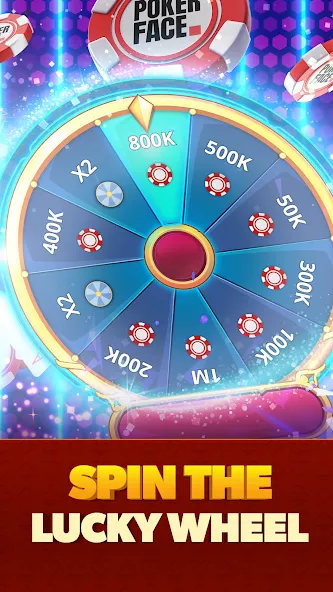 Скачать Poker Face: Texas Holdem Poker на Android — Безлимитные фишки и все функции открыты — скриншот 3