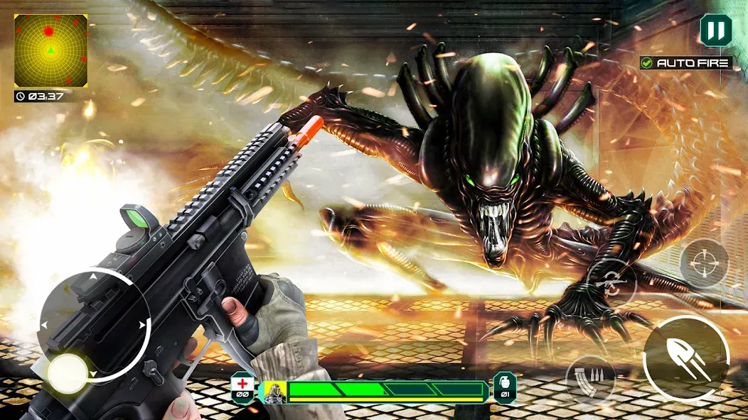 Скачать Alien - Dead Space Alien Games — Безлимитные ресурсы и оружие — скриншот 2
