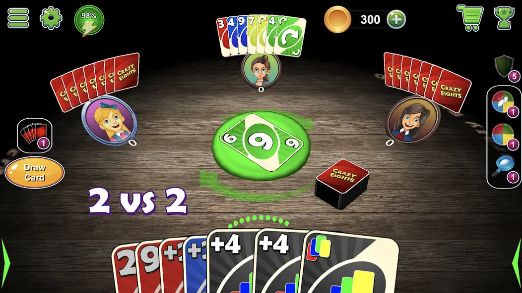 Crazy Eights 3D (Мод Открыты все колоды и темы) — скриншот 4 Crazy Eights 3D (Мод Открыты все колоды и темы) — скриншот 4