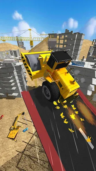 Скачать Construction Ramp Jumping на телефон — Безлимитные деньги и все уровни открыты — скриншот 5
