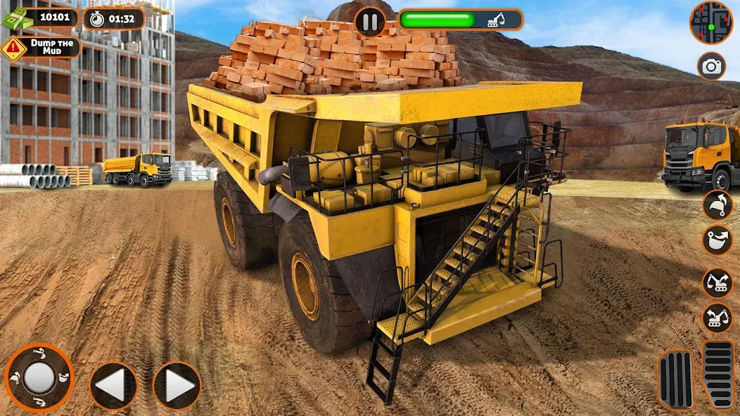 Construction Dump Truck Game — Взломанная версия (Безлимитные деньги и топливо) — скриншот 2