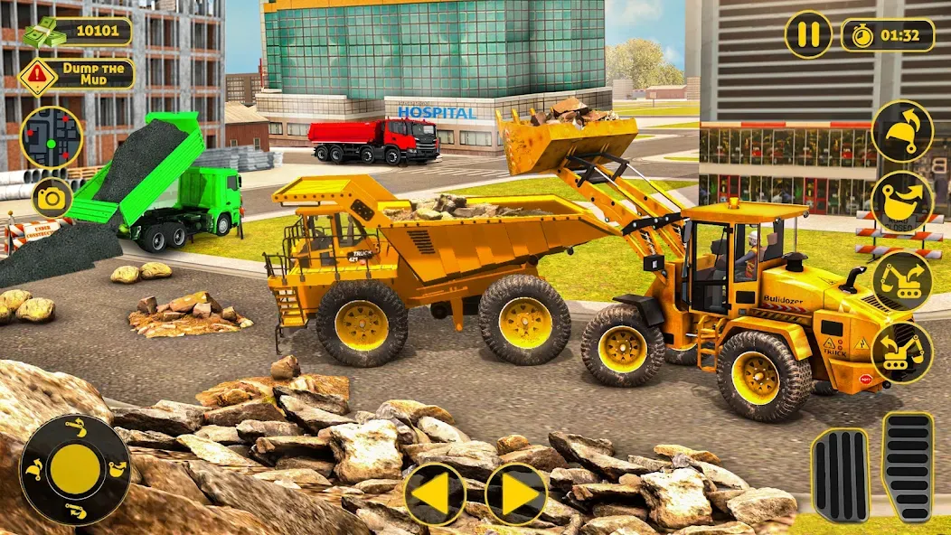 Construction Dump Truck Game — Взломанная версия (Безлимитные деньги и топливо) — скриншот 4