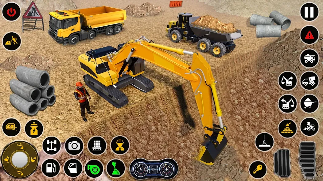 Construction Dump Truck Game — Взломанная версия (Безлимитные деньги и топливо) — скриншот 5