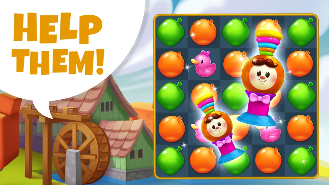 Aqua Blast: Match 3 Puzzle на Андроид — Мод Безлимитные жизни и подсказки — скриншот 5