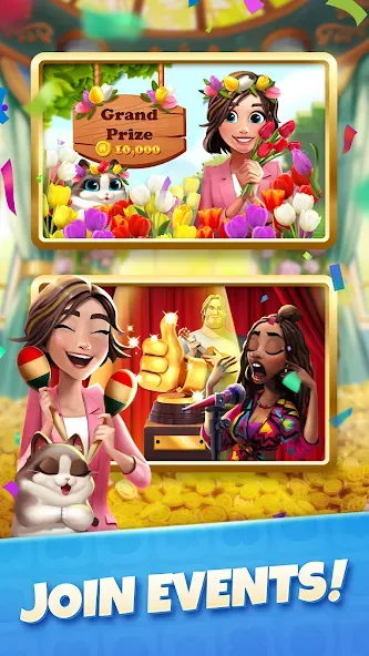 Взлом Zoey's Journey: Match & Design — Безлимитные монеты и подсказки — скриншот 3