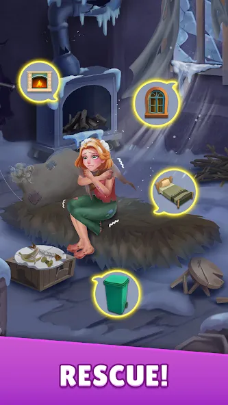 Скачать Dream Family - Match 3 Games на Android — Безлимитные жизни и ходы — скриншот 2