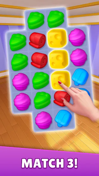 Скачать Dream Family - Match 3 Games на Android — Безлимитные жизни и ходы — скриншот 3