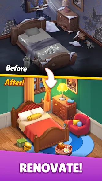 Скачать Dream Family - Match 3 Games на Android — Безлимитные жизни и ходы — скриншот 4