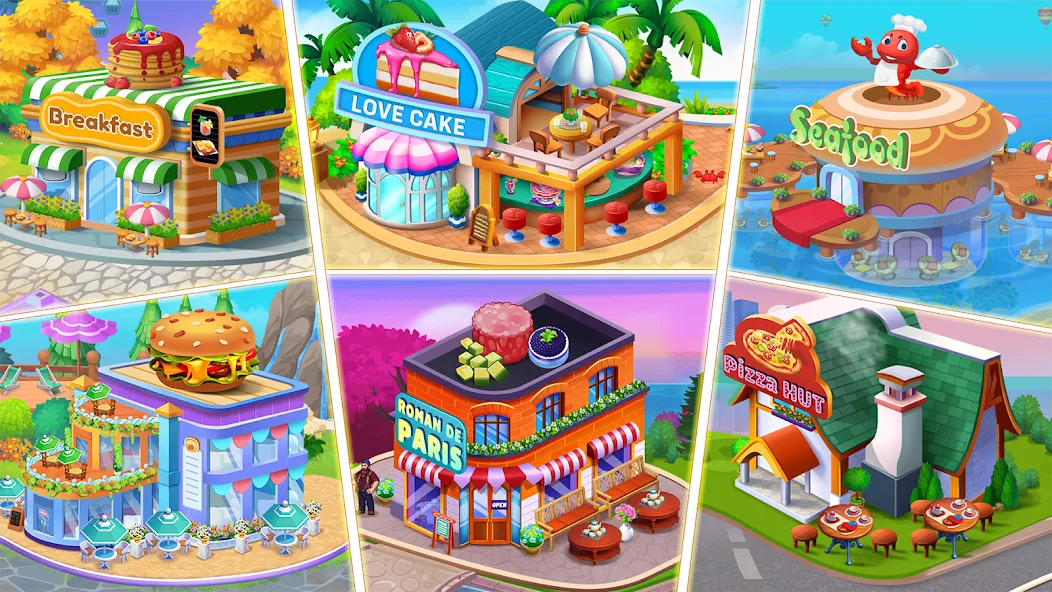 Скачать Food Voyage: Fun Cooking Games (Мод: Безлимитные монеты и все уровни открыты) на Андроид — скриншот 1 Скачать Food Voyage: Fun Cooking Games (Мод: Безлимитные монеты и все уровни открыты) на Андроид — скриншот 1