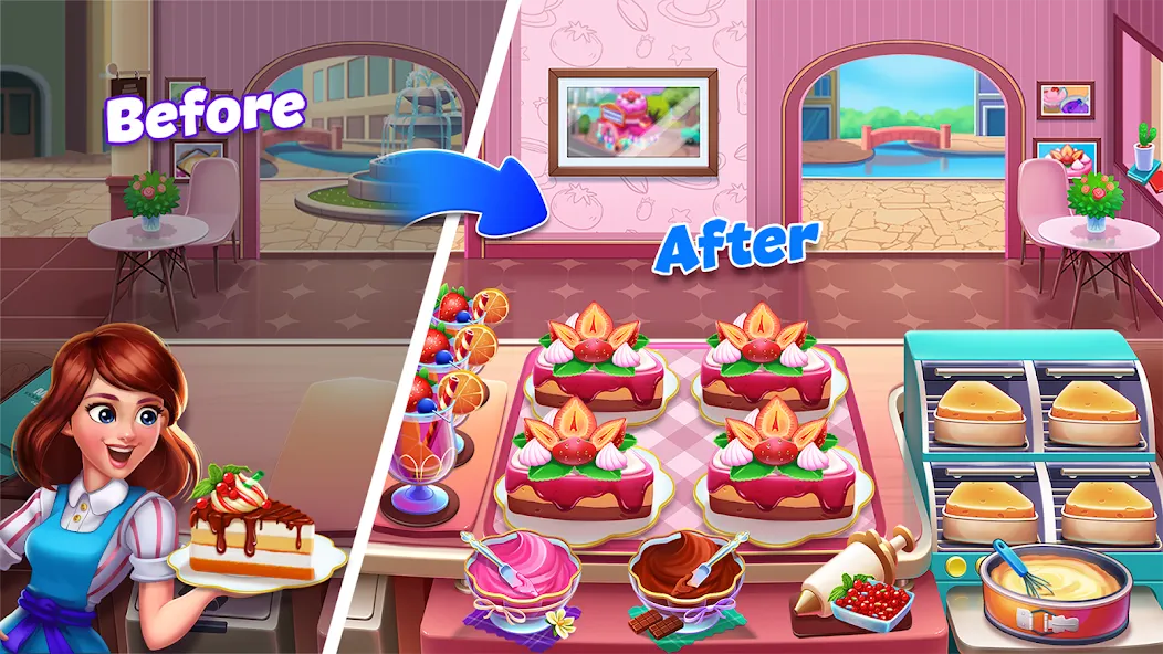 Скачать Food Voyage: Fun Cooking Games (Мод: Безлимитные монеты и все уровни открыты) на Андроид — скриншот 4 Скачать Food Voyage: Fun Cooking Games (Мод: Безлимитные монеты и все уровни открыты) на Андроид — скриншот 4